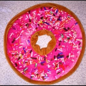 Food Pillow ~ Pink Sprinkled Donut